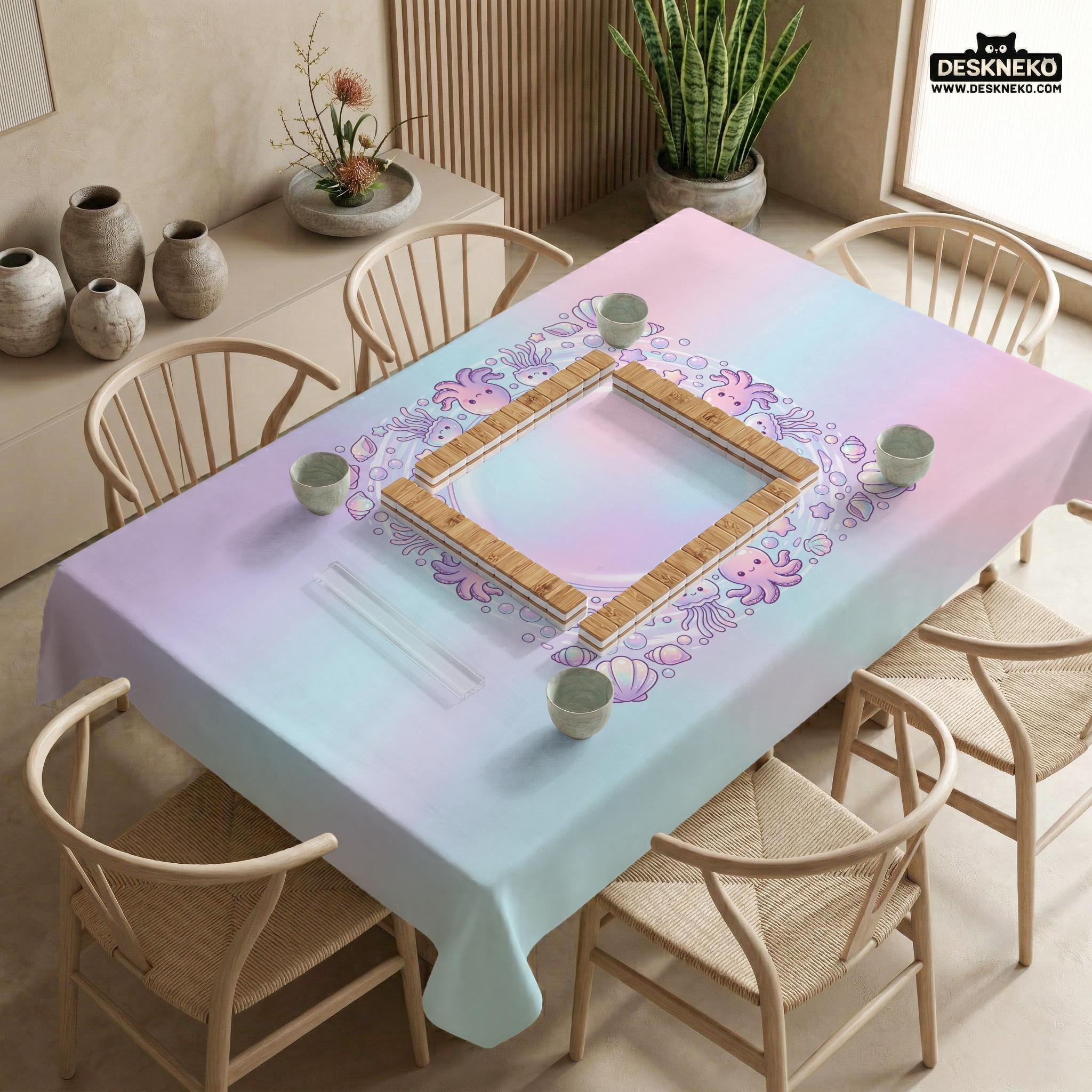 Pastel Jellyfish Mahjong Mat image 2