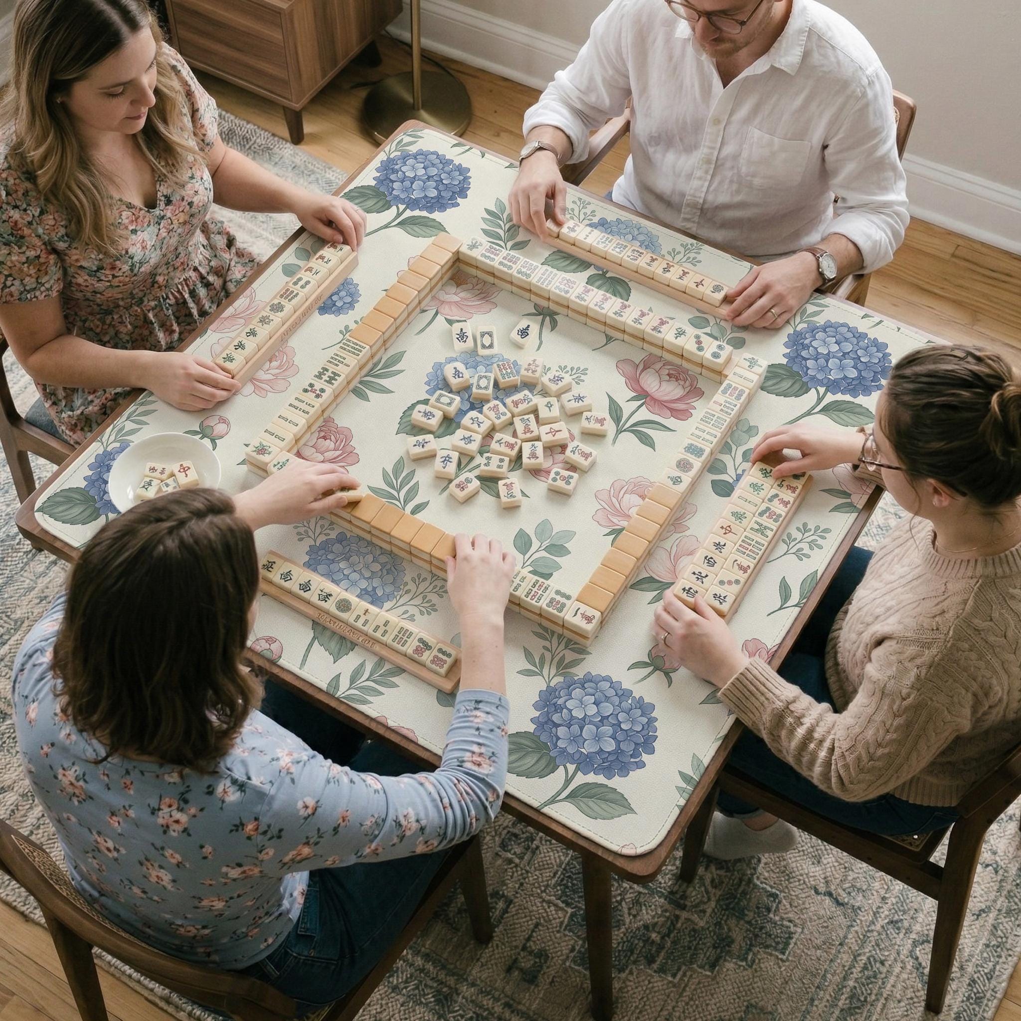 Floral Mahjong Mat image 2