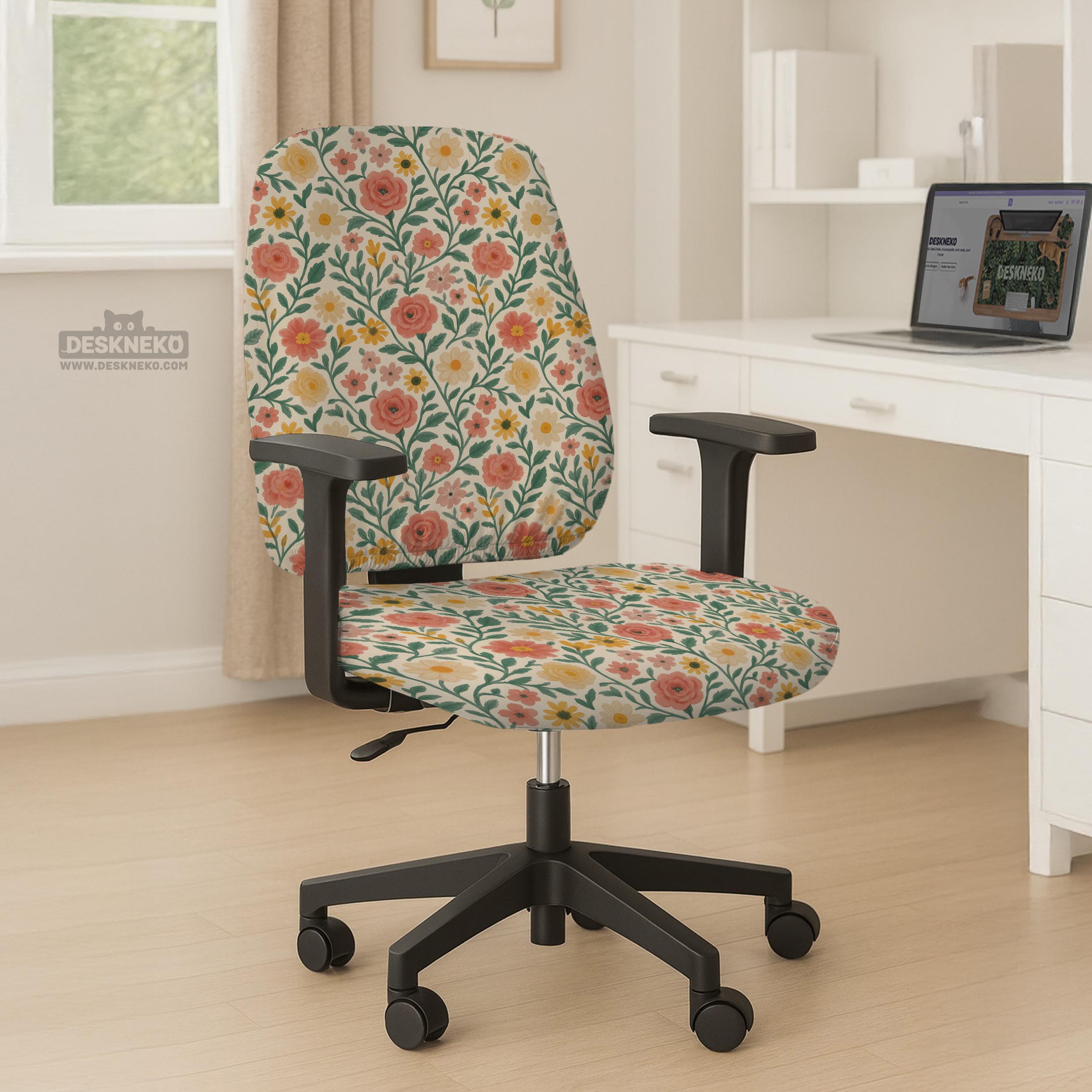 Floral Desk Chair Cover image 4