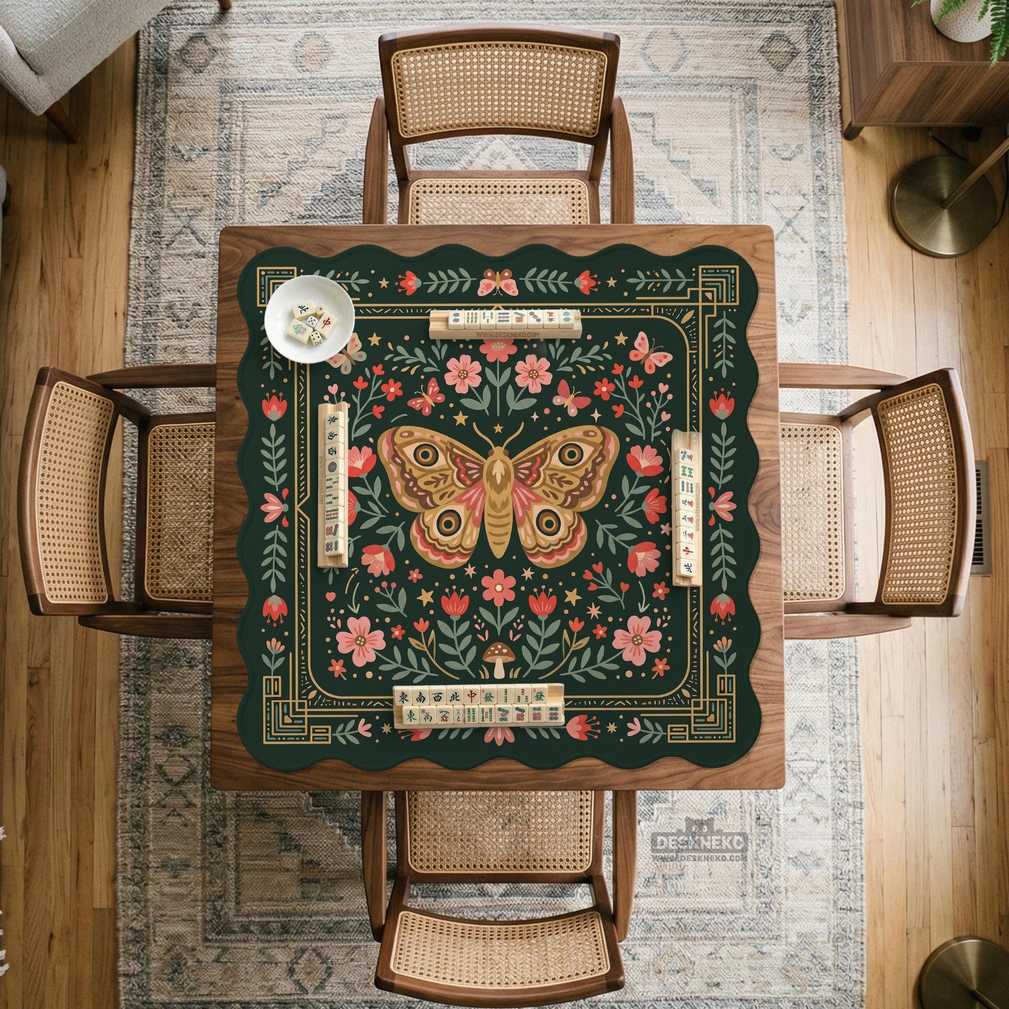 Floral Mahjong Mat image 2
