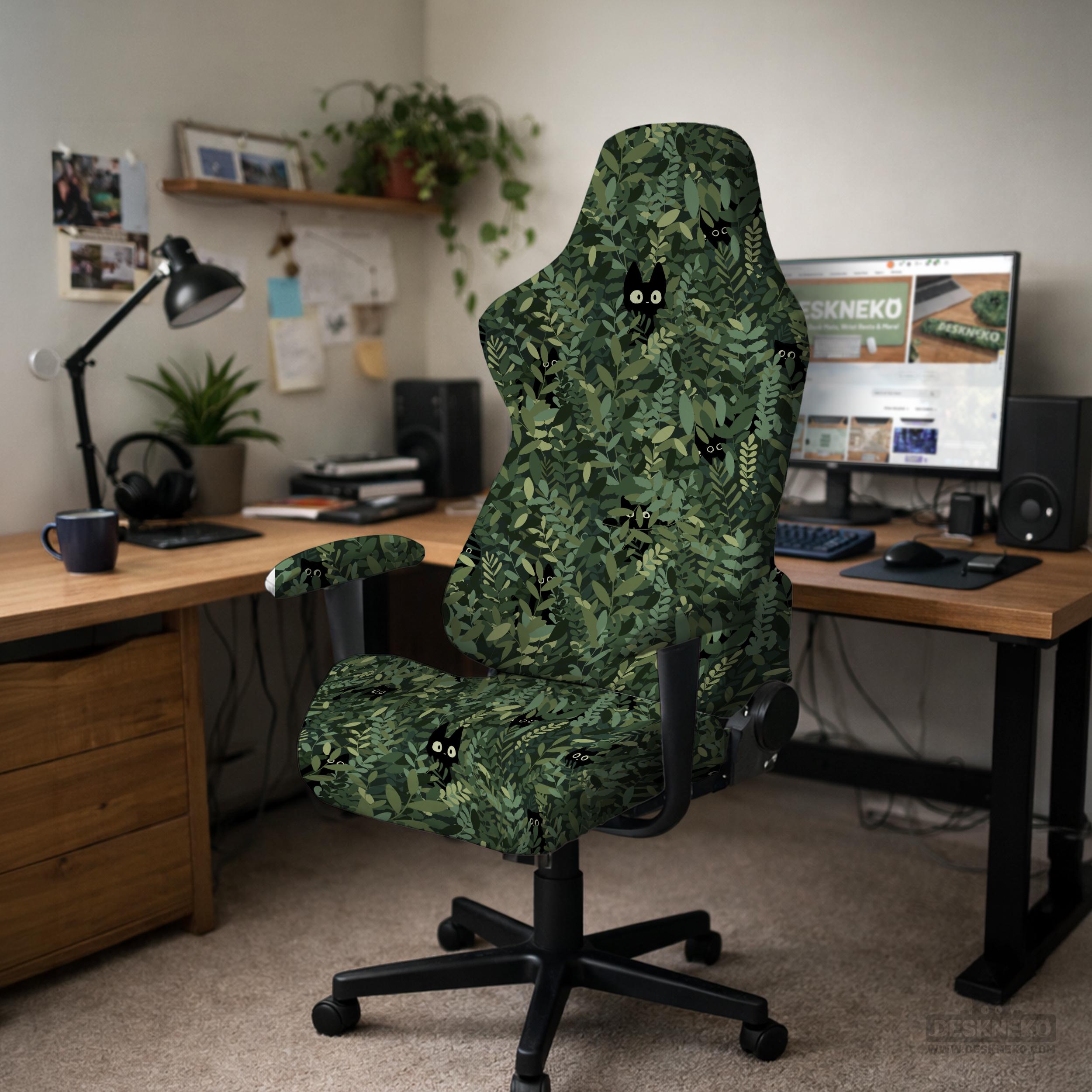 Green Botanical Chair Cover image 2