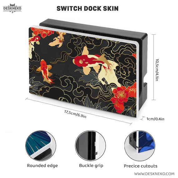 Case for Nintendo Switch, Japanese Koi Fish Oriental Abstract Art Case for Nintendo Switch, Japanese Koi Fish Oriental Abstract Art