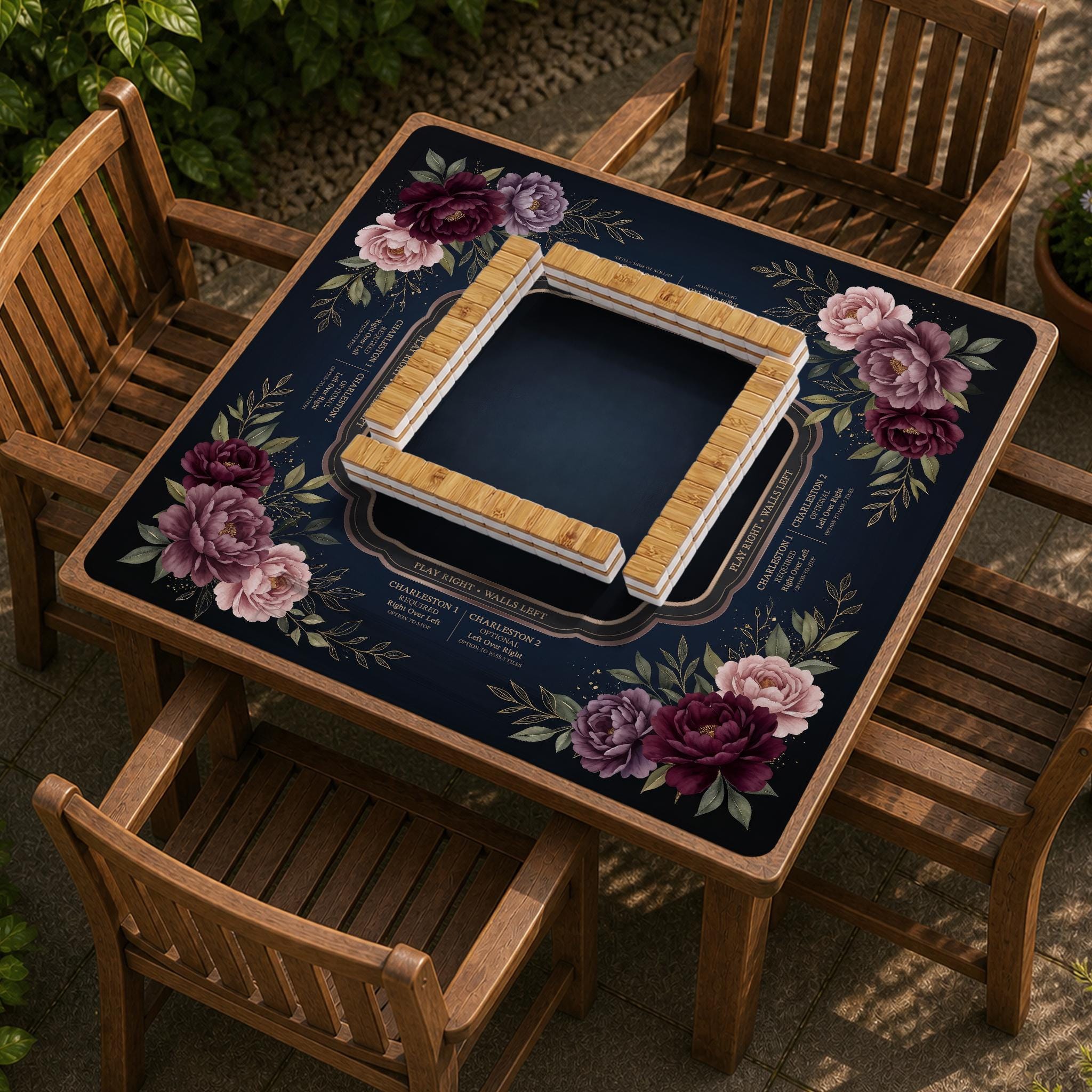 Floral Mahjong Mat image 2