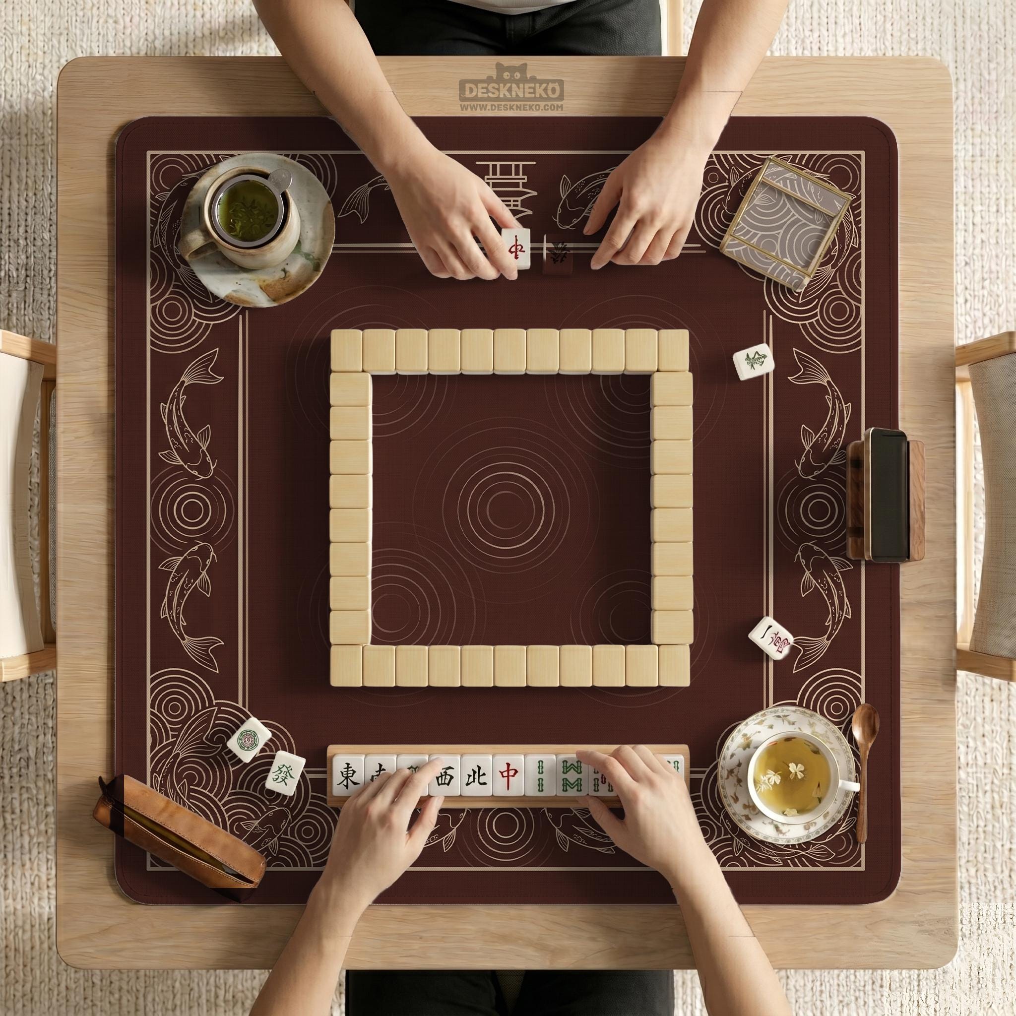 Koi Fish Mahjong Mat image 3