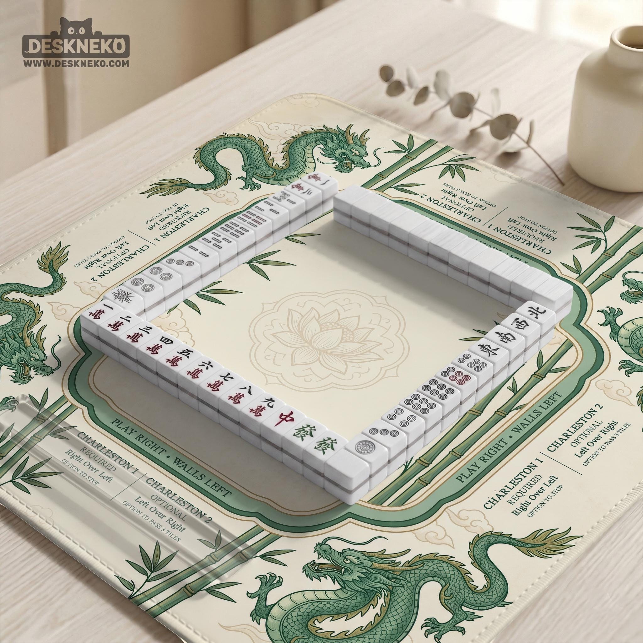 Bamboo Dragon Mahjong Mat image 2