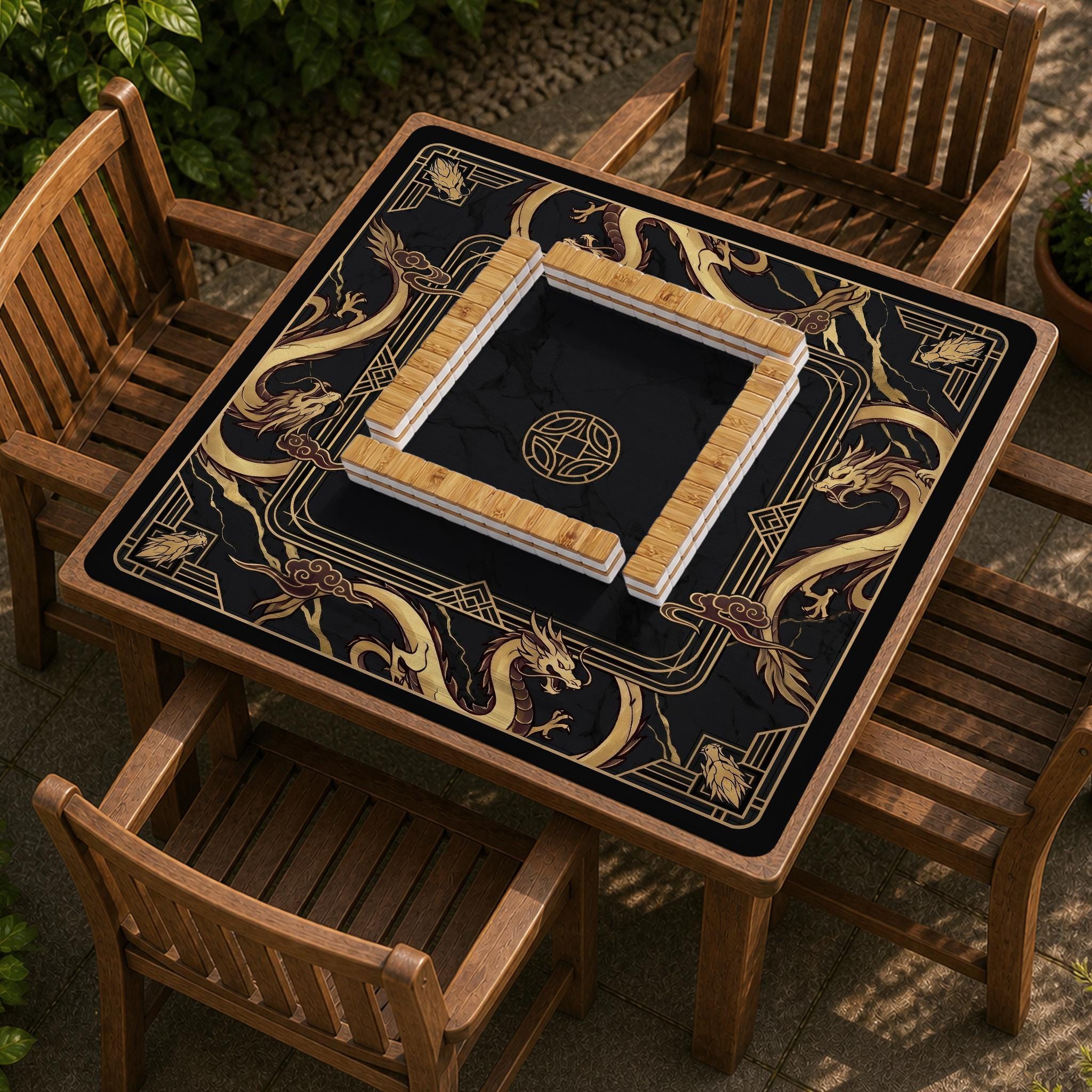 Black Dragon Mahjong Mat image 3