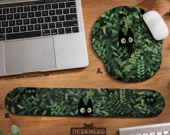 Tappetino Per Mouse Con Poggiapolsi A Forma Di Gatto, Memory Foam Ergonomico, Morbido Supporto Per Il Polso