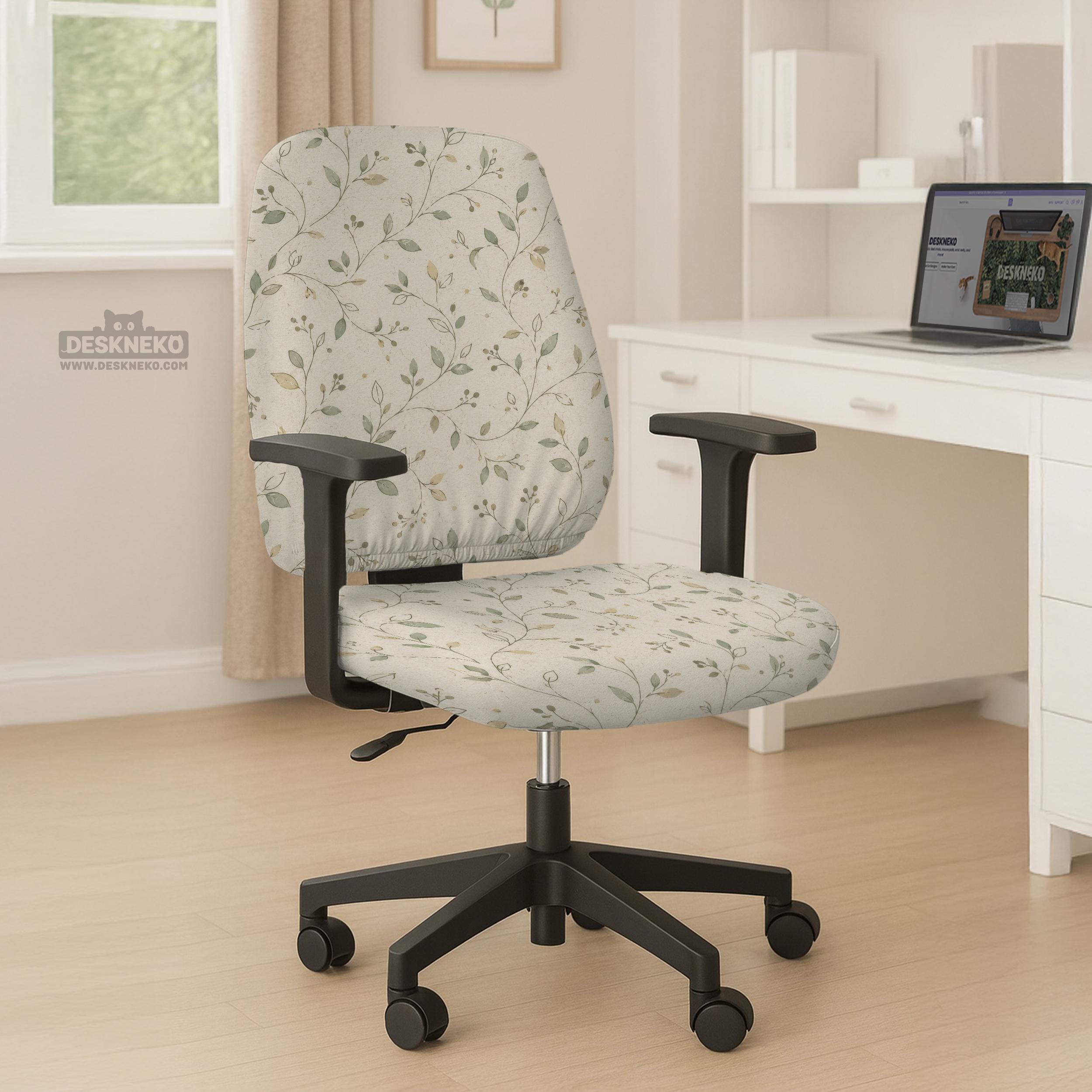 Ivory Vine Chair Cover image 3