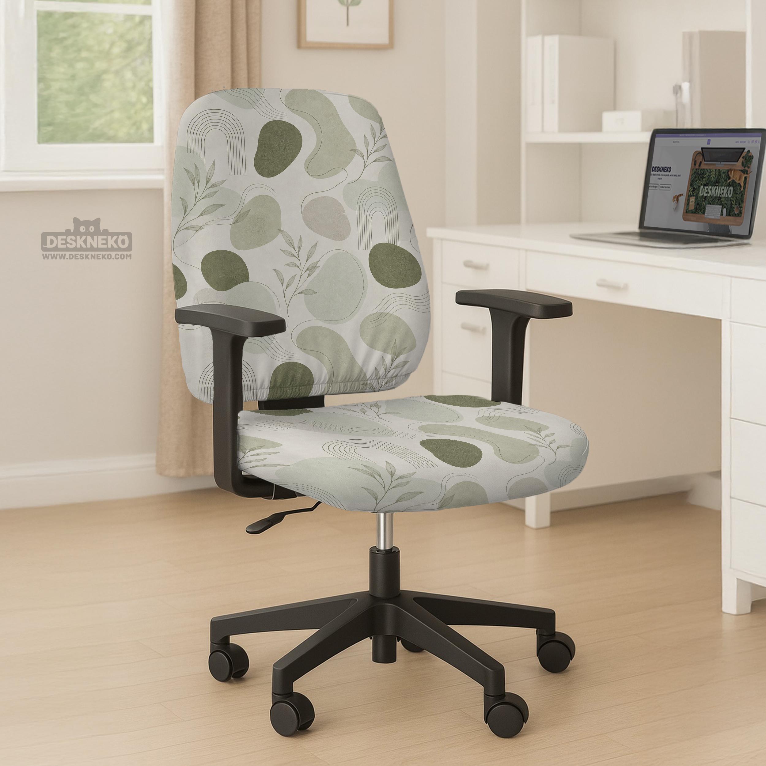 Japandi Green Chair Cover image 3