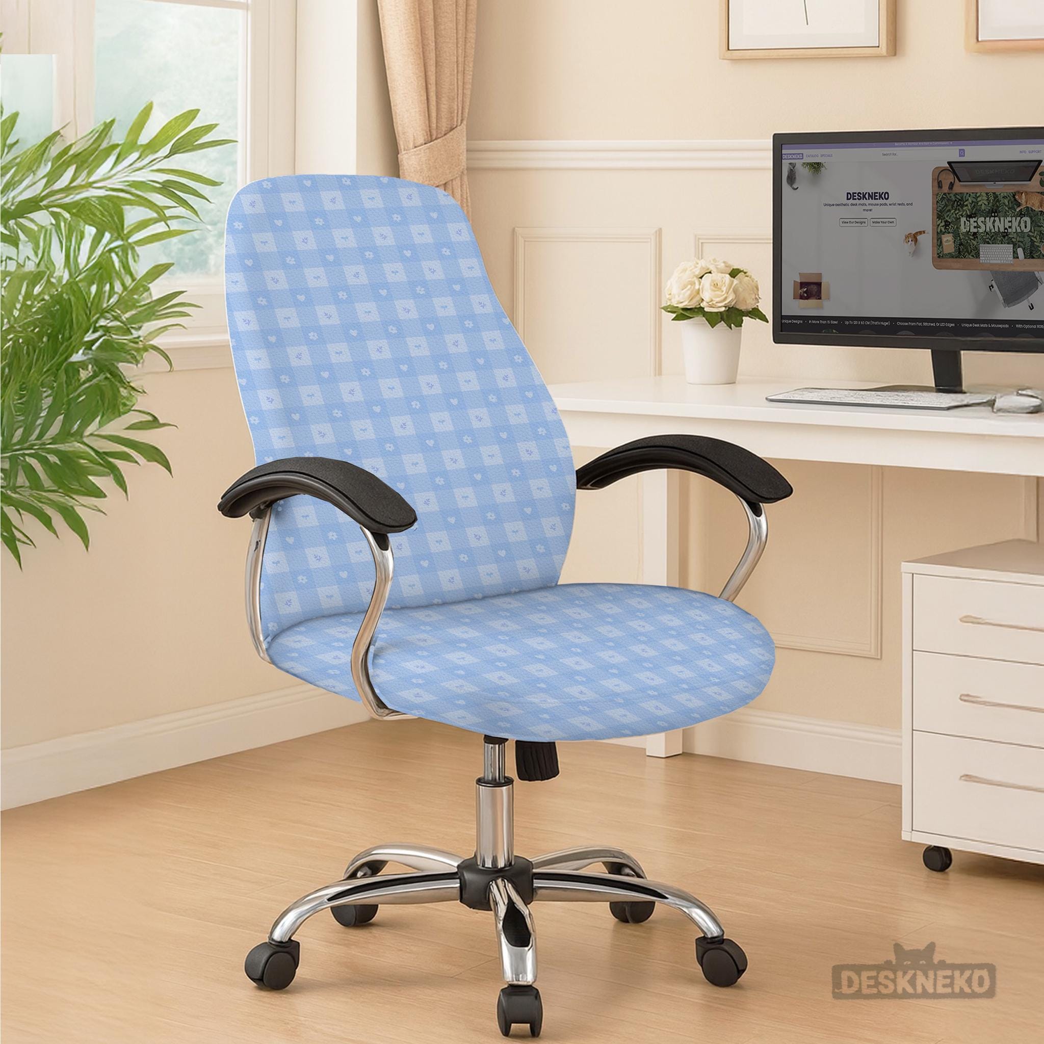 Pastel Blue Chair Cover image 4