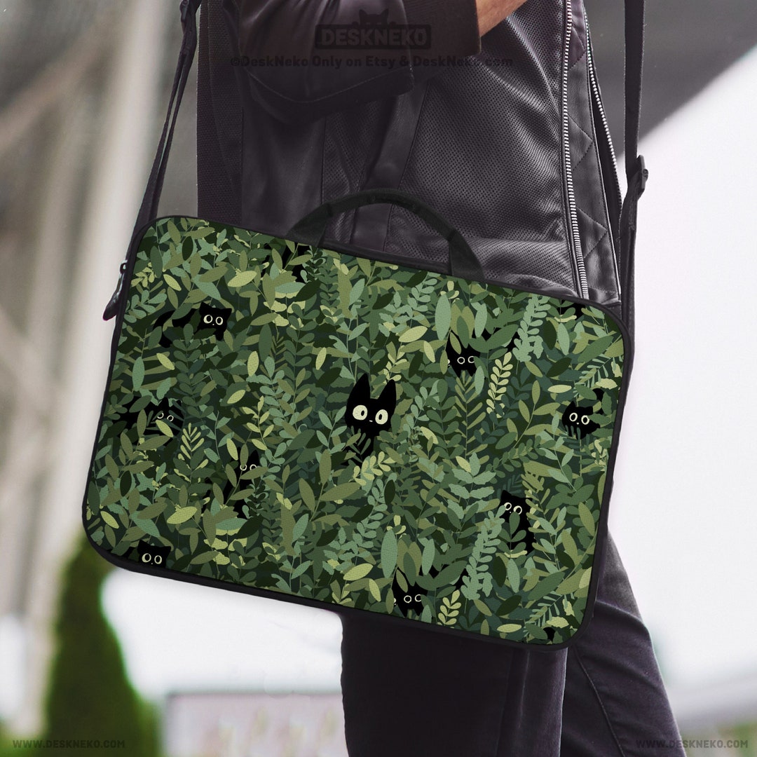 Cute Cats Laptop Bag Green Laptop Bag for Men/women/kids Etsy
