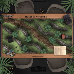 TCG Play Mat voor spel, Playmat/Deskmat/Mousepad, Magic Encounter battlemap, Grote neopreen rubberen mat, Tafelkaart of dobbelstenen terreinpad