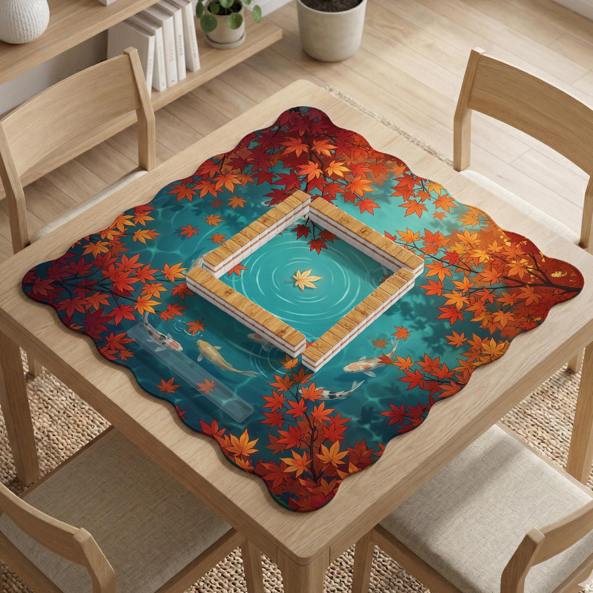 Koi Pond Mahjong Mat image 3