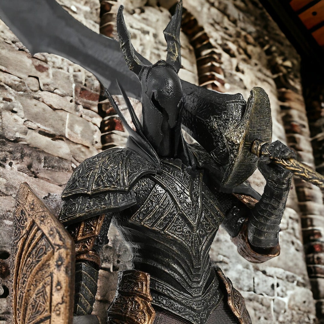 Black Knight Dark Souls Action Figures Fire Longsword Collectible