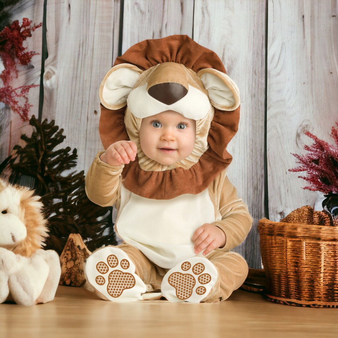 Baby Lion Costume Infant Lion Halloween Outfit Toddler Lion Etsy