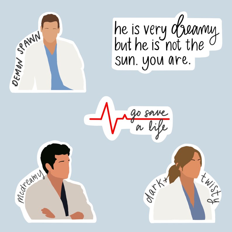 Greys Anatomy Sticker Pack