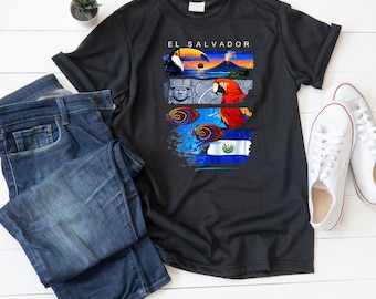 El Salvador, png-bestand: T-shirtontwerp, sublimatie (digitale download)