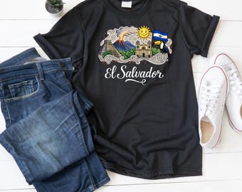 El Salvador, png-bestand: T-shirtontwerp (digitale download)