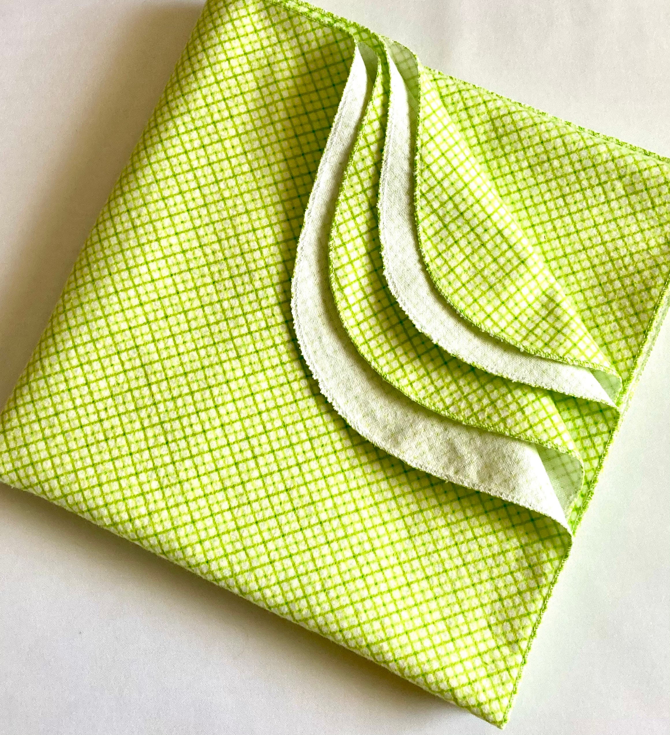 Receiving Blanketlattice Lime Greencotton Flannel Etsy UK