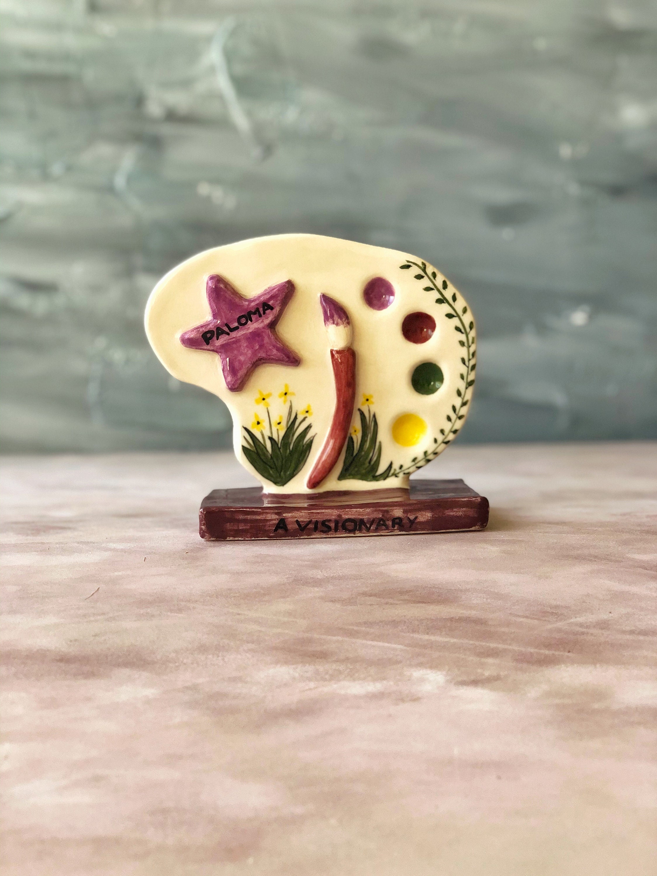Made to Order Handmade Personalized Ceramic Decoration Object Unique Anniversary Gift Handbuilt ...