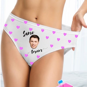 Photo  Custom Personalized  Panties   With Your Words Custom Printed Sexy Fun Funny Customized Panties  Lingerie