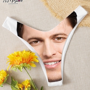 Photo  Custom Personalized Thong Panties   With Your Words Custom Printed Sexy Fun Funny Customized Panties  Lingerie