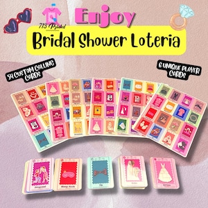 Bridal Shower Games Loteria 54 Board Games - Wedding Games - Bridal Shower Games