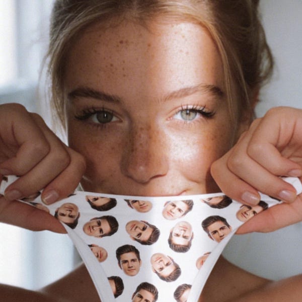Tanga con foto personalizada: lencería divertida y personalizada