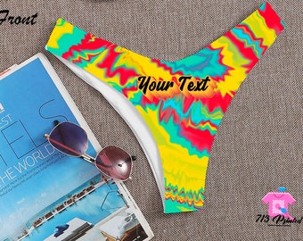 XOZOTY Custom Funny Womens Brief Cute Cartoon Pineapple Novelty High-Cut Underwear Panty XS-XXXL