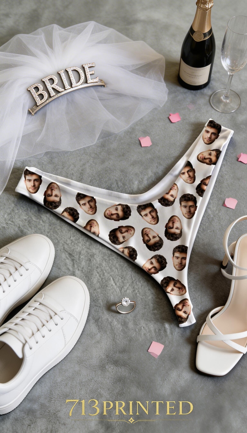Custom Photo Thong Panties: Personalized Funny Lingerie image 3