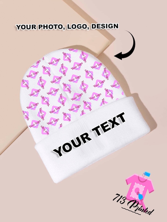 Photo Custom Logo Beanie Personalized 