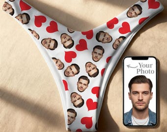 Custom Photo Thong Panties - Personalized Spandex Lingerie