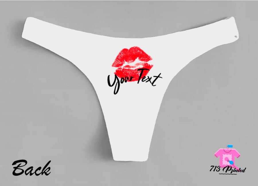 Custom Personalized Thong Panties Reversible With Your Words Custom Printed  Sexy Fun Funny Customized Panty Womens Thong Lingerie -  Canada