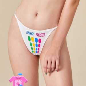 Customized Thong Front & Back, Customized Panties, Custom Thong