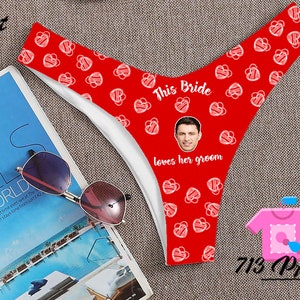 Photo  Custom Personalized Thong Panties   With Your Words Custom Printed Sexy Fun Funny Customized Panties  Lingerie