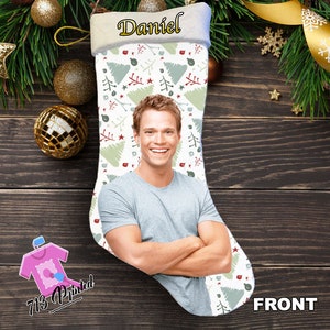 Personalized Photo Christmas Stocking: Custom Family Stockings