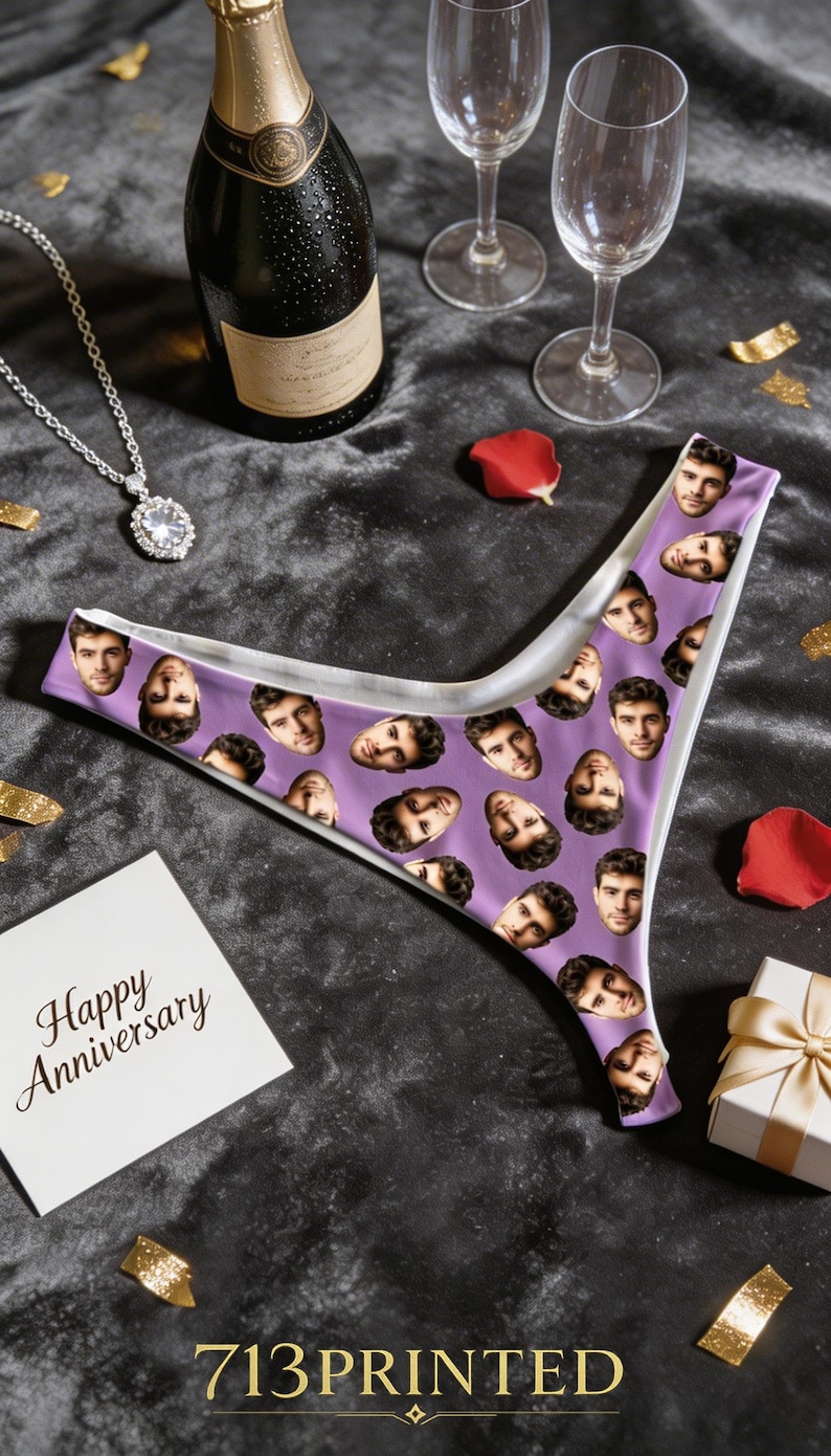 Custom Photo Thong Panties: Personalized Funny Lingerie image 14