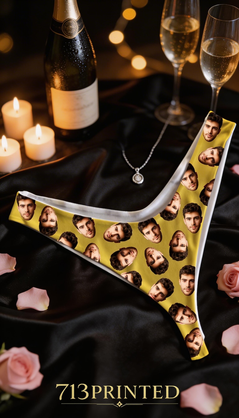 Custom Photo Thong Panties: Personalized Funny Lingerie image 5