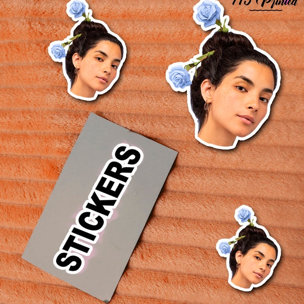 Custom FACE Sticker | Upload Any Image of Your Friends Face | Sticker funny gift 3 sizes