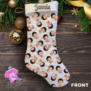 Personalized Photo Christmas Stocking: Custom Family Stockings