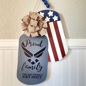 Air Force wreath, Force Door Hanger, Air Force Gift, Memorial Day Wreath , Air Force wreath, Airmen, Independence Day, Fourth of July flag.