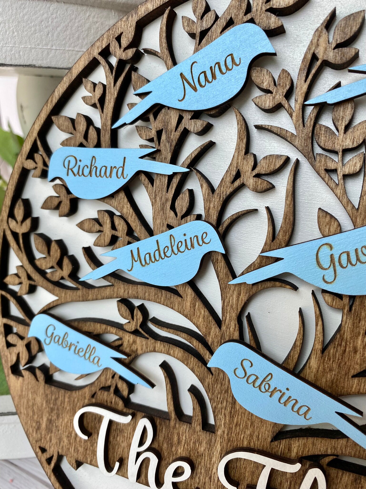 Personalized Family Tree Wood Sign - Custom Mother's Day Gift or ...