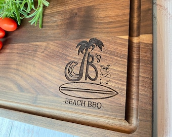 Custom Logo Engraved on Cutting Board | Logo Engraved Cutting Board | BBQ Gift | Grill Master Gift