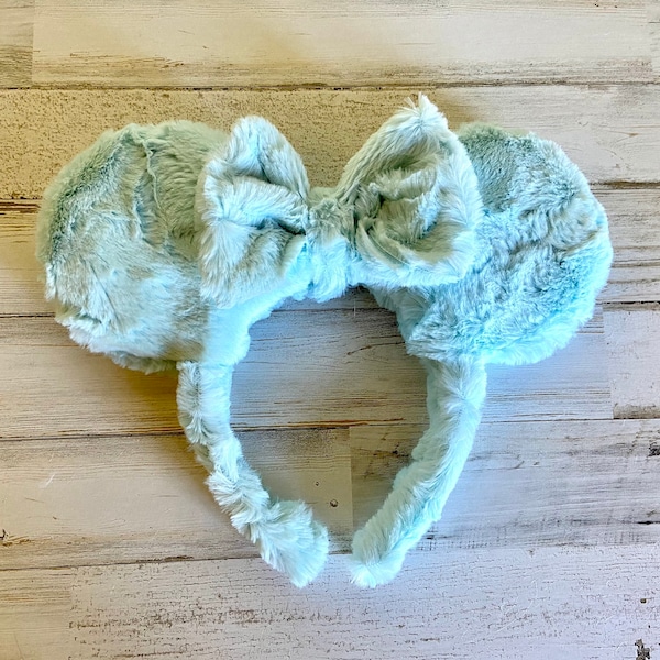 Sea Glass Blue Fuzzy Ears ~ 5% of proceeds go to cleaning up our ocean