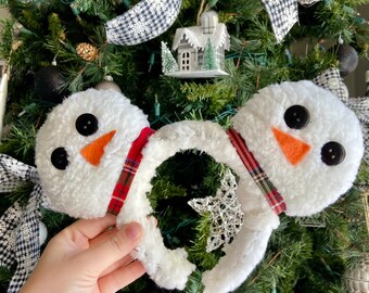 Frosty the Snowman Ears ~ White Sherpa Christmas Ears