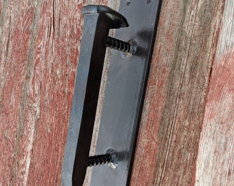 Rustic Railroad Spike Barn Door Pull, Barn Door Handle, Industrial Door Handle, Industrial Farmhouse Decor, Country Farmhouse
