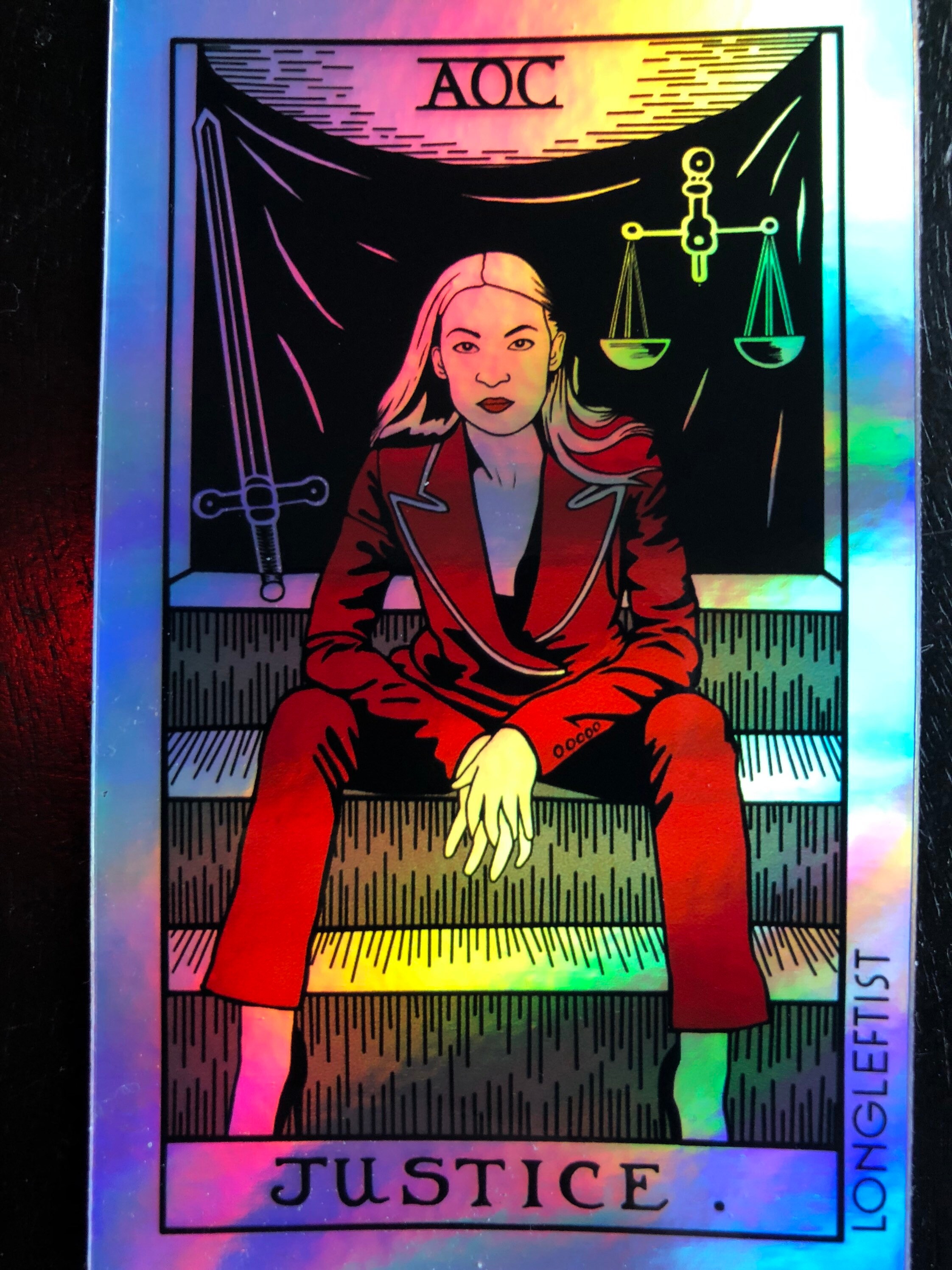 Justice Tarot Card Sticker | Etsy