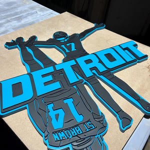 Amon-ra St. Brown Detroit Custom Sign