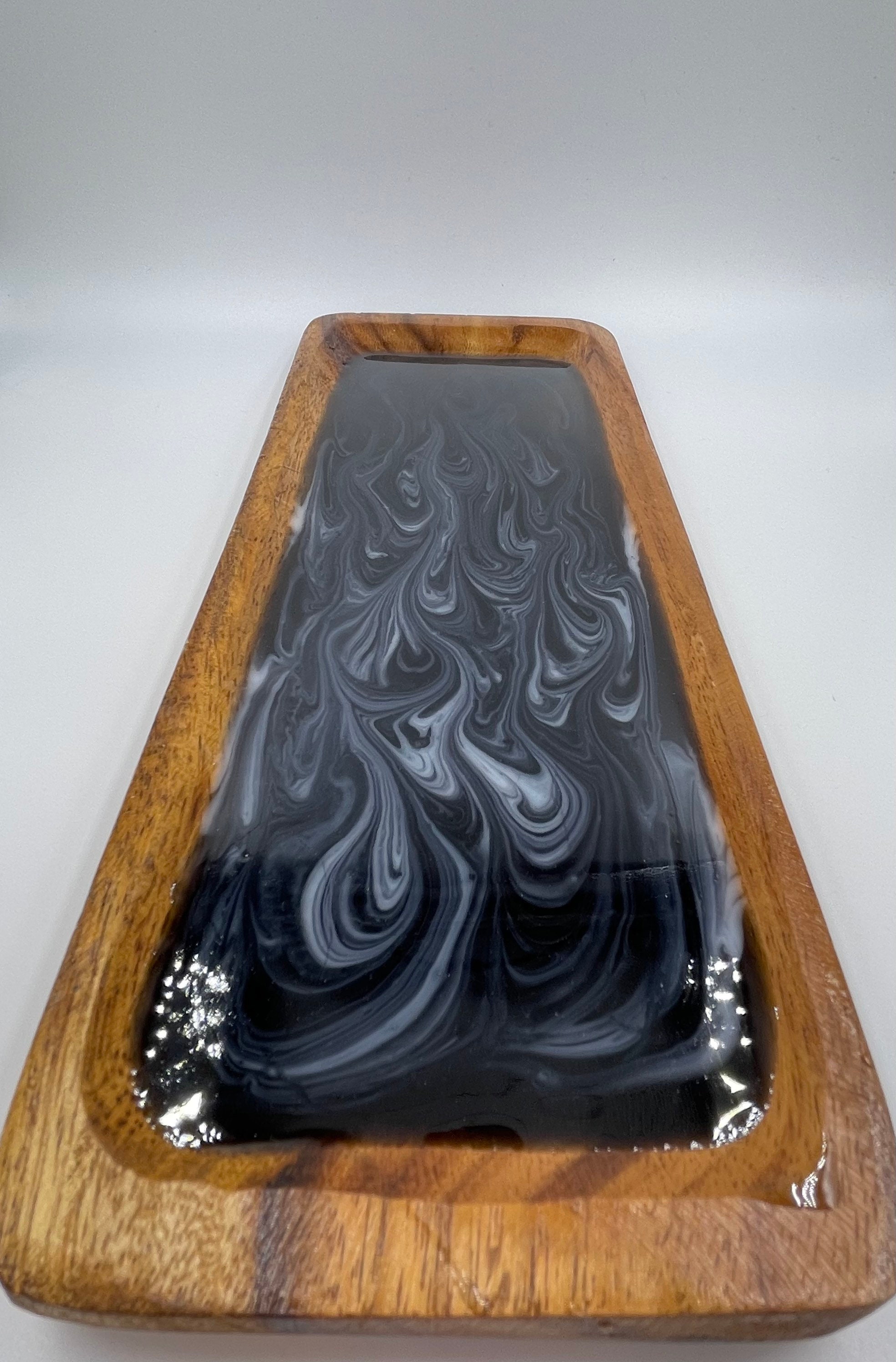 4 Piece Wooden Tray & Bowl Set Wooden Decor Trays Bowls Etsy