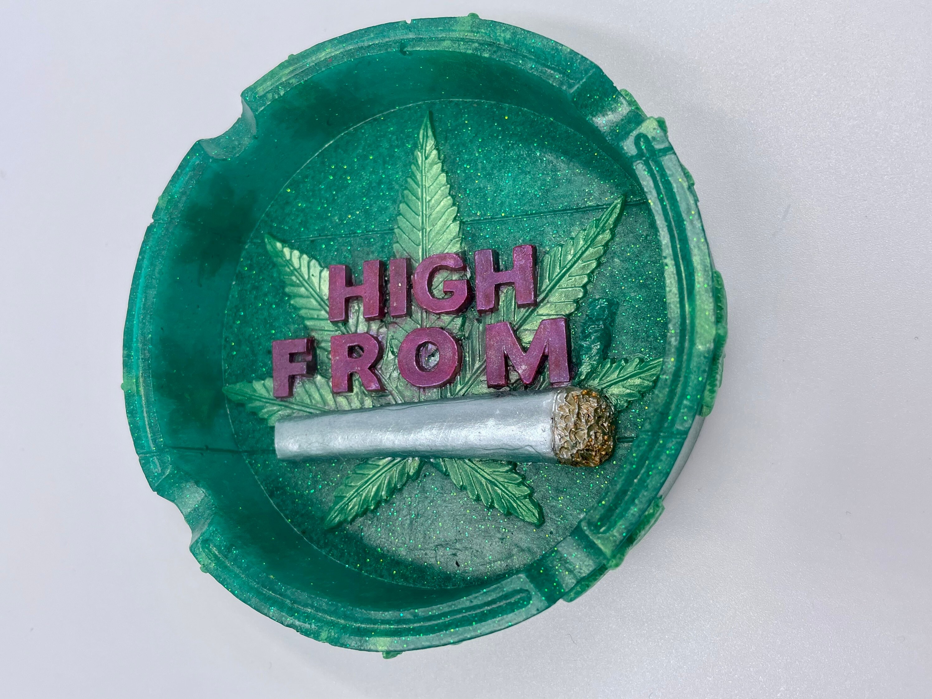 Stoner Ashtray Resin Ashtray 420 Ashtray Home Decor Etsy